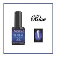 REBECCA soak off gel polish 5 ml - CAT EYE / BLUE