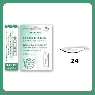 KIEPE lame bisturi cf 20 pz - nr 24