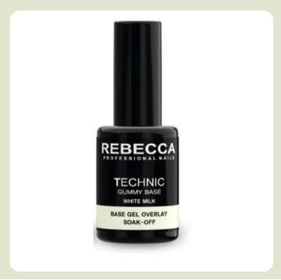 REBECCA Technic gummy base gel soak off - milk white