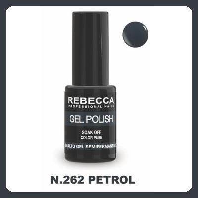 REBECCA soak off gel polish 5 ml - 262 / petrol