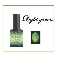 REBECCA soak off gel polish 5 ml - CAT EYE / LIGHT GREEN