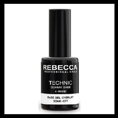 REBECCA Technic gummy base gel soak off - cover x-white