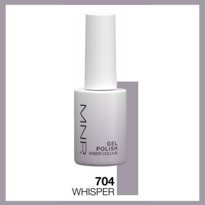 MNP Sheer gel polish 10 ml col. 704 / Whisper