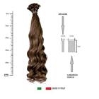 FEMME Keratin Hair Extensions ondulate - cf 20 pz - 4