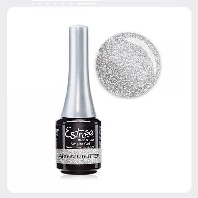 ESTROSA smalto gel semip. 7 ml - argento glitter