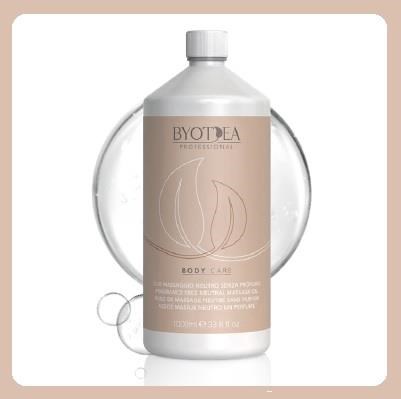 BYOTEA Body care olio massaggio neutro senza profumo - 1000 ml