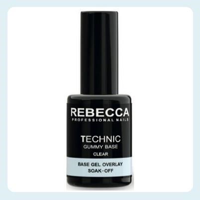 REBECCA Technic gummy base gel soak off - clear