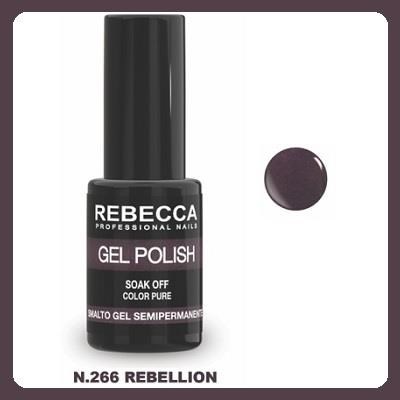 REBECCA soak off gel polish 5 ml - 266 / rebellion