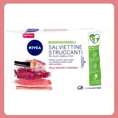 NIVEA salviette struccanti pelli secche/sensibili - cf 25 pz