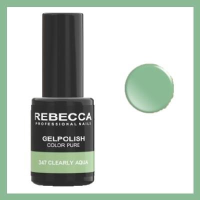 REBECCA soak off gel polish 5 ml - 347 / clearly aqua