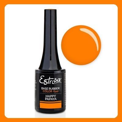 ESTROSA Base Rubber 14 ml - HAPPY PAPAYA fluo