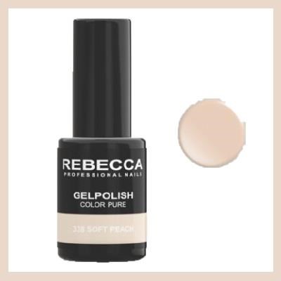 REBECCA soak off gel polish 5 ml - 338 / soft peach