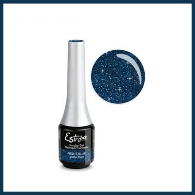 ESTROSA smalto gel semip. 7 ml - night blue glitter flash