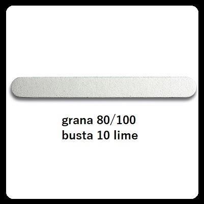 WICTOR lima dritta bianca 80/100 - cf 10 pz