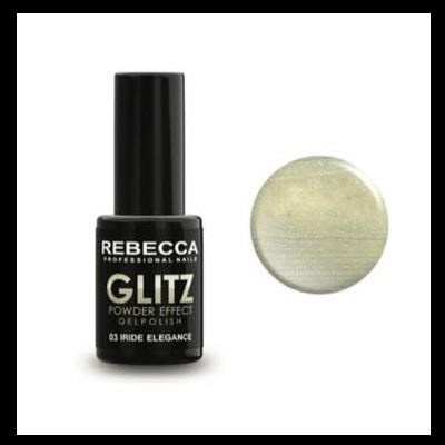 REBECCA GLITZ powder effect gel polish 5 ml - 03 / iride elegance