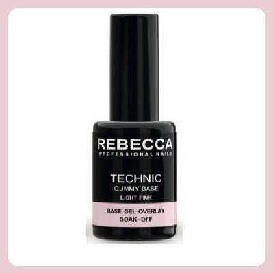 REBECCA Technic gummy base gel soak off - light pink