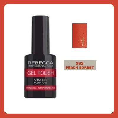 REBECCA soak off gel polish 5 ml - 292 / peach sorbet