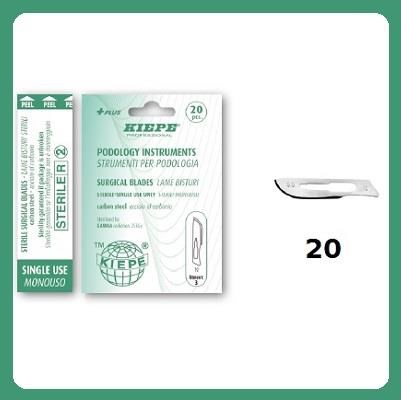 KIEPE lame bisturi cf 20 pz - nr 20