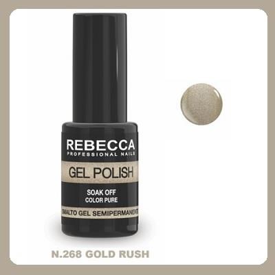 REBECCA soak off gel polish 5 ml - 268 / gold rush