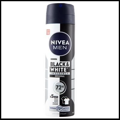 NIVEA FOR MEN deo spray 150 ml - black & white