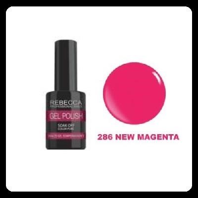 REBECCA soak off gel polish 5 ml - 286 / new magenta