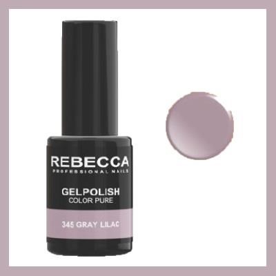 REBECCA soak off gel polish 5 ml - 345 / gray lilac