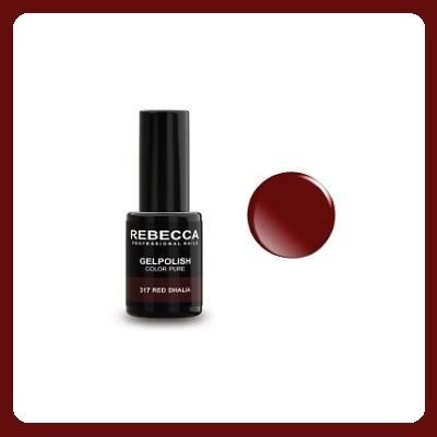 REBECCA soak off gel polish 5 ml - 317 / Red Dhalia