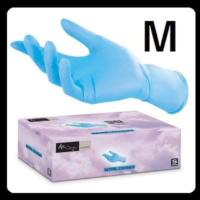 AIR CLEAN guanti nitrile blue - cf 100 pz - mis. M