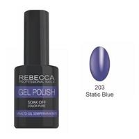 REBECCA soak off gel polish 5 ml - 203 / Static Blue