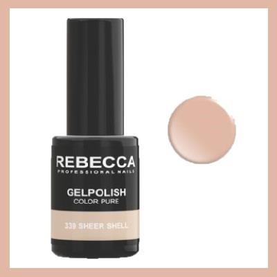 REBECCA soak off gel polish 5 ml - 339 / sheer shell