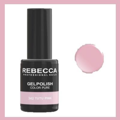 REBECCA soak off gel polish 5 ml - 342 / tutu pink